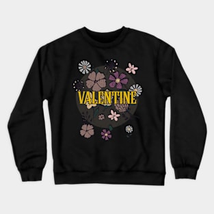 Aesthetic Proud Name Valentine Flowers Anime Retro Styles Crewneck Sweatshirt